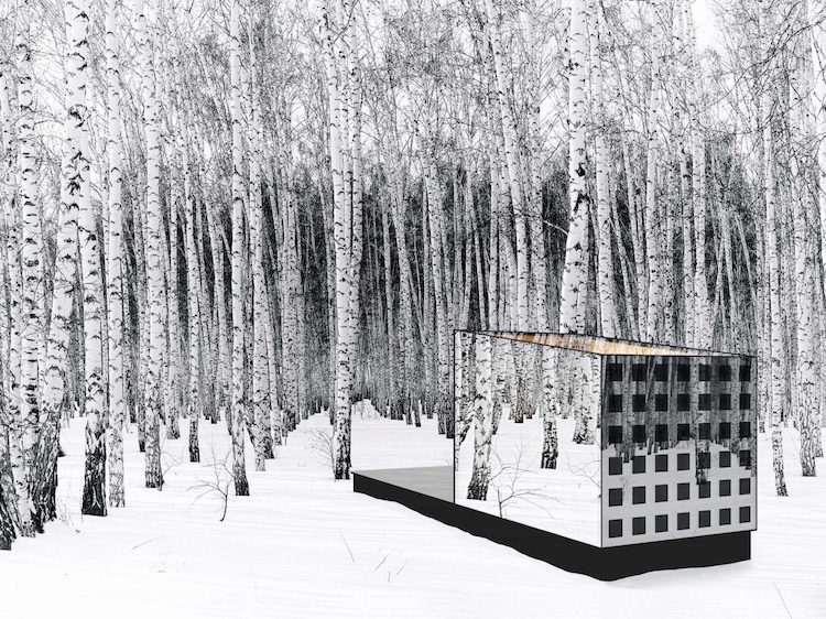 山林裡的變色龍？隱藏於自然環境中的「消失的小屋」！ 旅遊、小屋、玻璃屋、建築、隱藏