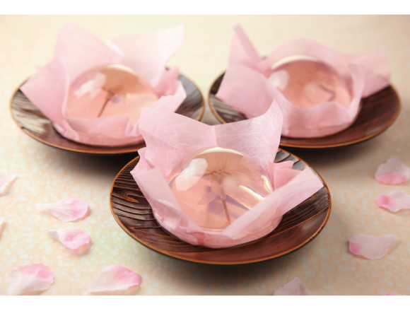 超美的櫻花果凍，看了就覺得很幸福。 櫻花